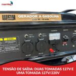 Gerador Energia Gasolina 10kva 800w 4 Tempos Bivolt Way - IWFG009 - 4