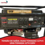 Gerador Energia Gasolina 9,38kva 7500w 4 Tempos Bivolt Way - IWFG008 - 4