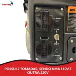 Gerador Energia Gasolina 1kva 800w 2hp Bivolt Way - IWFG007 - 4