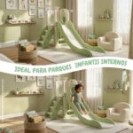 PlayGround Infantil 4 Em 1 Com Escorregador, Cesta E Telescópio Verde - BW465VD - 5
