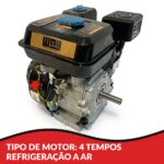 Motor Gasolina Estacionário 7hp 4 Tempos 212cc Way - IWMG4T07 - 6