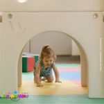 Playground Infantil 7 Em 1 Com Dois Escorregadores, Balanço, Cesta de Basquete, Telescópio, Ponte, Espaço Multifuncional inferior e Reprodutor de Música Verde - BW468VD - 6