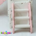 Playground Infantil 6 Em 1 Com Escorregador, Cesta, Telescópio, Ponte e Dois Espaços Multifuncional Rosa - BW467RS - 7