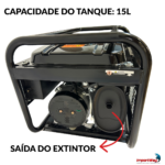 Gerador Energia Gasolina 4,38kva 3500w 4 Tempos Bivolt Way - IWFG011 - 7