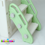 Playground Infantil 5 Em 1 Com Escorregador, Cesta, Telescópio, Ponte e Espaço Multifuncional Verde - BW466VD - 7