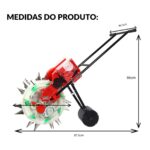 Plantadeira Adubadeira 14 Bicos 3kg Empurrar Rotativa Dupla - IWAS019 - 2