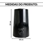 Umidificador De Ar Ambiente 2,5l Elétrico 127/220v Com Névoa Preto - IWELE063PT - 3