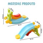 Escorregador E Gangorra Infantil 2 Degraus 30kgs Importway - BW051 - 2