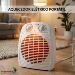 Aquecedor Elétrico Ventilador Ar Quente Portatil 127v 1500w - IWELE047 - 3