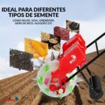 Plantadeira Adubadeira 14 Bicos 3kg Empurrar Rotativa Dupla - IWAS019 - 4