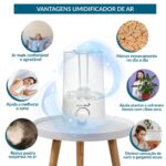 Umidificador De Ar Ambiente 2,5l Elétrico 127/220v Com Névoa - IWELE063BR - 6