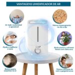 Umidificador De Ar Ambiente 5l Elétrico 127/220v Com Névoa - IWELE064 - 6