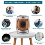 Aquecedor Cerâmico Elétrico Portátil Ventilador 1500w 127v - IWELE053 - 5