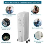 Aquecedor A Óleo Domestico Portátil Ventilador Arquente 127v - IWELE055 - 5