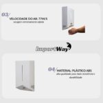 Secador Mãos Profissional Automático 77m/s 1200w Branco 127v - IWELE039BR - 10