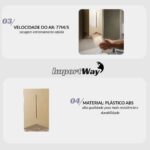 Secador Mãos Profissional Automático 77m/s 1200w Champanhe - IWELE039CH - 10