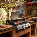 Churrasqueira À Gás Embutir 3x1 Com Forno De Pizza E Chapa Defumador - IWCG022 - 11