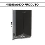 Secador Mãos Profissional Automático 77m/s 1200w Preto 127v - IWELE039PT - 3