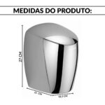 Secador De Mãos Profissional Automático 1200w Aço Inox 220v - IWELE042 - 3