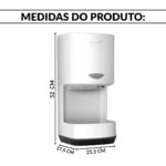 Secador De Mãos Automático Profissional 108m/s 1200w Branco - IWELE030BR - 3