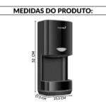 Secador De Mãos Automático Profissional 108m/s 1200w Preto - IWELE029PT - 3