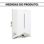 Secador Mãos Profissional Automático 77m/s 1200w Branco 127v - IWELE039BR - 3