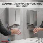 Secador Mãos Profissional Automático 77m/s 1200w Cinza 127v - IWELE039CZ - 4