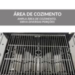 Churrasqueira Gás 2 Em 1 Com Chapa De Lanche E Grelha 4 Queimadores - IWCG025 - 4