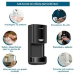 Secador De Mãos Automático Profissional 108m/s 1200w Preto - IWELE029PT - 6