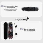 Skate Infantil Juvenil 24 Unissex Shape Skate Iniciante Way - BW553S - 10