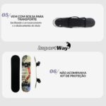 Skate Infantil Juvenil 24 Unissex Shape Monumentos Iniciante Way - BW553M - 10