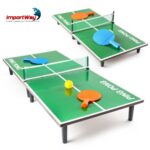 Mini Mesa Ping Pong Infantil Com Rede E Raquetes Mdf - BW486 - 10