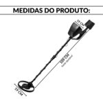 Detector Metal Portátil Visor Lcd Com Pilha Indicador Bateria - IWDM012 - 3