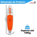 Stand Up Inflável Com Remo Acessórios 320x76x15cm Laranja Way - IWI020 - 3