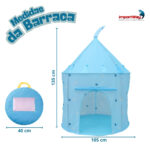 Barraca Infantil Castelo Princesa Azul Dobrável 1,35m Bolsa - BW484AZ - 3
