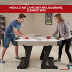 Mesa Air Game Infantil 123x59,5x70,5cm Dobrável Com Marcador - BW494 - 3