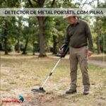 Detector Metal Portátil Com Pilha Sensibilidade Ajustável - IWDM011 - 4
