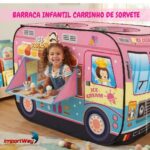 Barraca Infantil Criança Carrinho De Sorvete Dobrável Bolsa - BW483 - 4