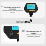 Detector Metal Portátil Visor Lcd Com Pilha Indicador Bateria - IWDM012 - 5