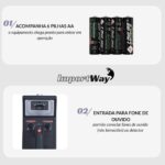 Detector Metal Portátil Com Pilha Sensibilidade Ajustável - IWDM011 - 5