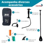 Stand Up Inflável Com Remo E Acessórios 320x76x15cm Azul - IWI019 - 5