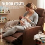 Poltrona Reclinável Com Função Massagem E Aquecimento Caramelo - IWM008CM - 5