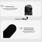 Skate Infantil Juvenil 24 Unissex Shape Skate Iniciante Way - BW553S - 7