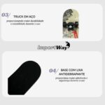 Skate Infantil Juvenil 24 Unissex Shape Monumentos Iniciante Way - BW553M - 7