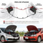 Cabo Chupeta Auxiliar De Partida 2,6m Carro Caminhão Portátil Transferência Bateria - IWMCA025 - 7