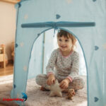 Barraca Infantil Castelo Princesa Azul Dobrável 1,35m Bolsa - BW484AZ - 7