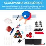 Mesa De Jogos Multifuncional 13 em 1 Preto - IWJ016PT - 8