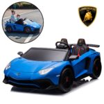Mini Carro Elétrico Infantil Lamborghini Aventador 24v Azul - BW235AZ - 1