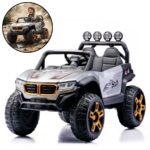 Mini Carro Elétrico Infantil 12v Utv Cinza Com Som E Luzes - BW547CZ - 1