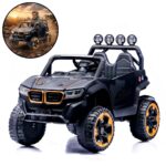 Mini Carro Elétrico Infantil 12v Utv Preto Com Som E Luzes - BW547PT - 1